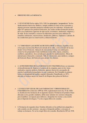 origenes de la farmacia