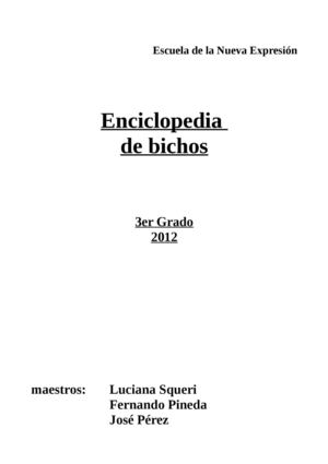 Enciclopedia de bichos