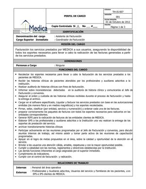 TH-IS-007 ASISTENTE DE FACTURACION