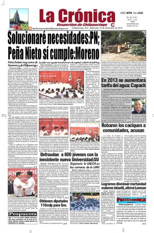 La Crónica 19 de diciembre del 2012
