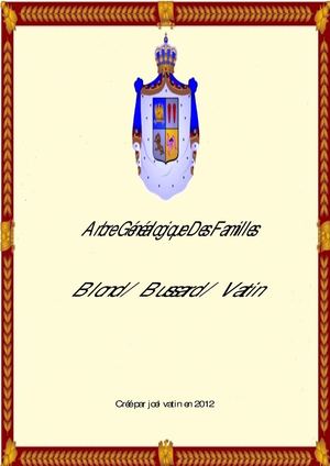 arbre genealogique famille Blond Bussard Vatin