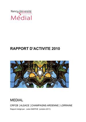 Rapport d'activité 2010