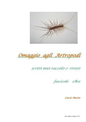 Omaggio agli artropodi