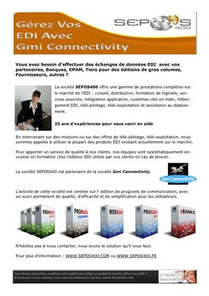 SEPOS400 EDI avec les produits de la société GMI Connectivity