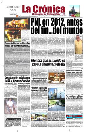 La Crónica 20 de diciembre del 2012