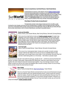 Best Family Movies To Watch When Bored