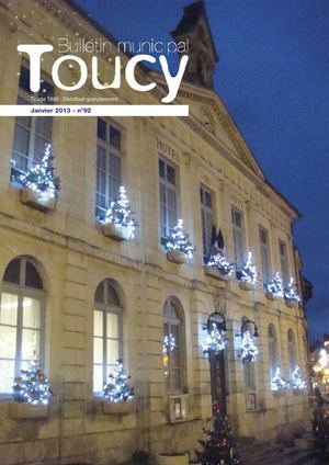 BULLETIN MUNICIPAL TOUCY JANVIER 2013