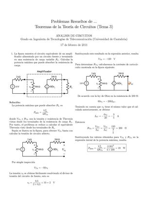 TEOREMAS THEVENIN Y NORTON