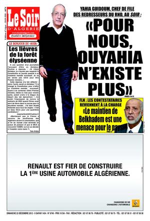 le soir d'algeria 23/12/2012