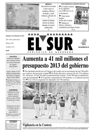 El Sur 23  diciembre 2012