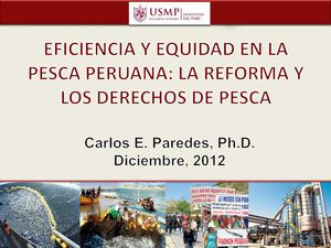La reforma y los derechos de pesca en Peru