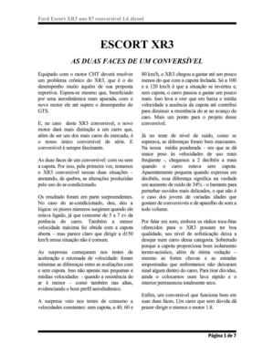 FICHA DO ESCORT XR3 89