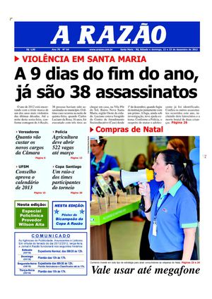 Jornal A Razão Santa Maria - 22122012