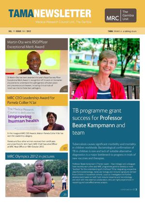 TAMA | MRC Unit, The Gambia Newsletter | Vol. 11 | Issue 04 | 2012