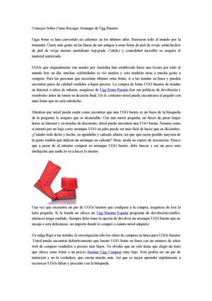 Consejos Sobre Cómo Recoger Arranque de Ugg Barato