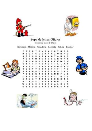 SOPA DE LETRAS OFICIOS