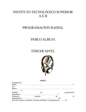 PROGRAMACION RADIOFONICA