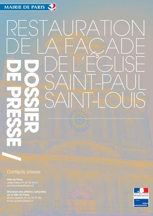 Restauration de la façade de l'Église Saint-Paul-Saint-Louis