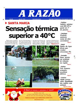Jornal A Razão Santa Maria - 26122012