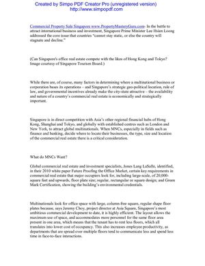 Commercial Property Singapore