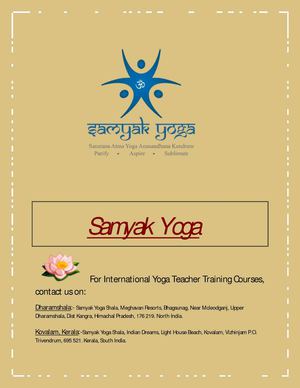 Yoga Teacher Training