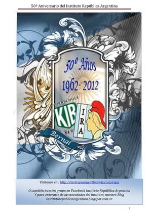 Revista - 50º Aniversario del Instituto República Argentina