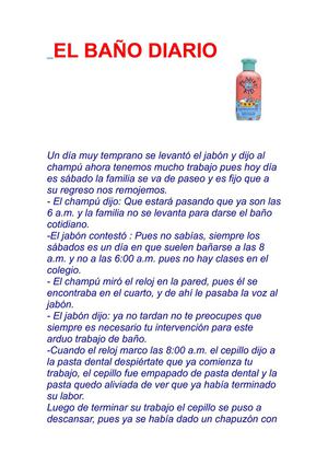 Cuento El baño diario