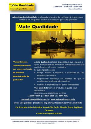 Catálogo de Treinamentos Vale Qualidade