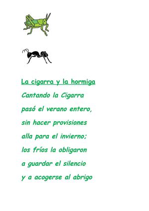 La cigarra y la hormiga