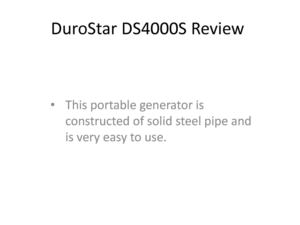 DuroStar DS4000S Review