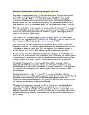 Calaméo - Why Businesses Need Technology Managed Services