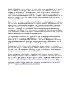 Why Canadians Are Crazy for Online Cash Loans