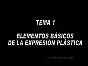 Unidad 1 de Plástica 1º ESO