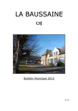 Bulletin municipal n°58 janvier 2012