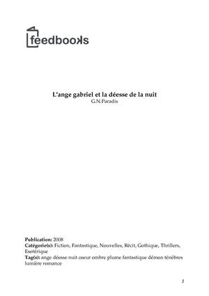 L'ange gabriel et la déesse de la nuit