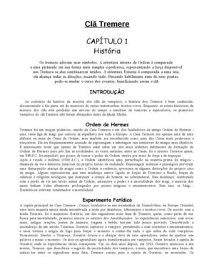 Livro de Clã Tremere - Suplemento