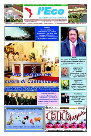 l’Eco anno XI n.23 – 15/12/2012