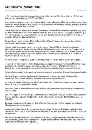 Henri Barbusse : le fascisme international