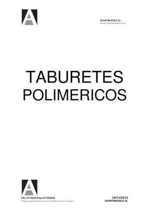 Taburete en polimericos