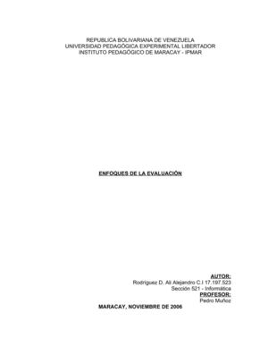 Enfoques de Evaluación