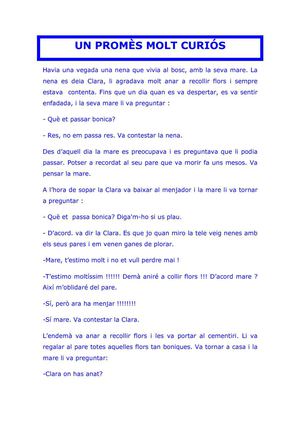 Conte col·laboratiu: un promès molt curiós