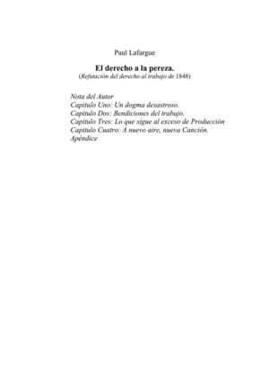 El derecho a la pereza