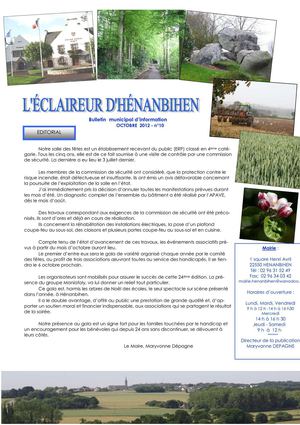 L'éclaireur - octobre 2012