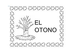 Fichas para colorear "El Otoño"