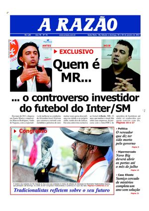 Jornal A Razão - Santa Maria - 5 e 6 de janeiro de 2013