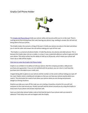 Gripgo Cell Phone Holder