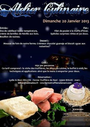 Programme 2013 des Ateliers Culinaires de la Ferme de Navi