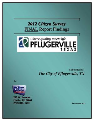 2012 City Survey Final Report