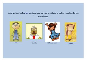 Dibujo para colorear emociones