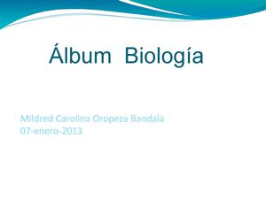 Album Biologia Caro Oropeza
